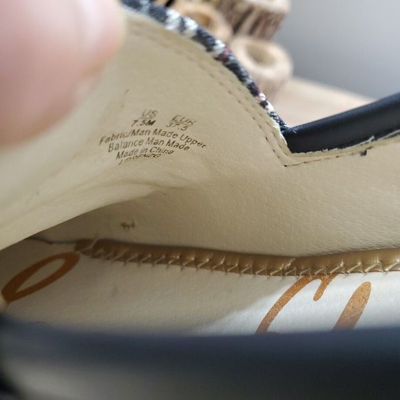 Sam Edelman Lorenzo Plaid Chain Loafer Fabric Career Wardrove Staple 7.5M/37.5 - Picture 12 of 13